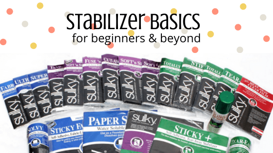 Stabilizer Basics: When & How to Use Different Stabilizers - Sulky